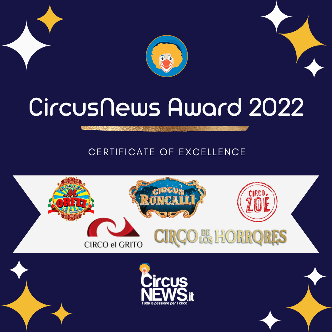 Ecco i primi cinque certificati di CircusNews Award