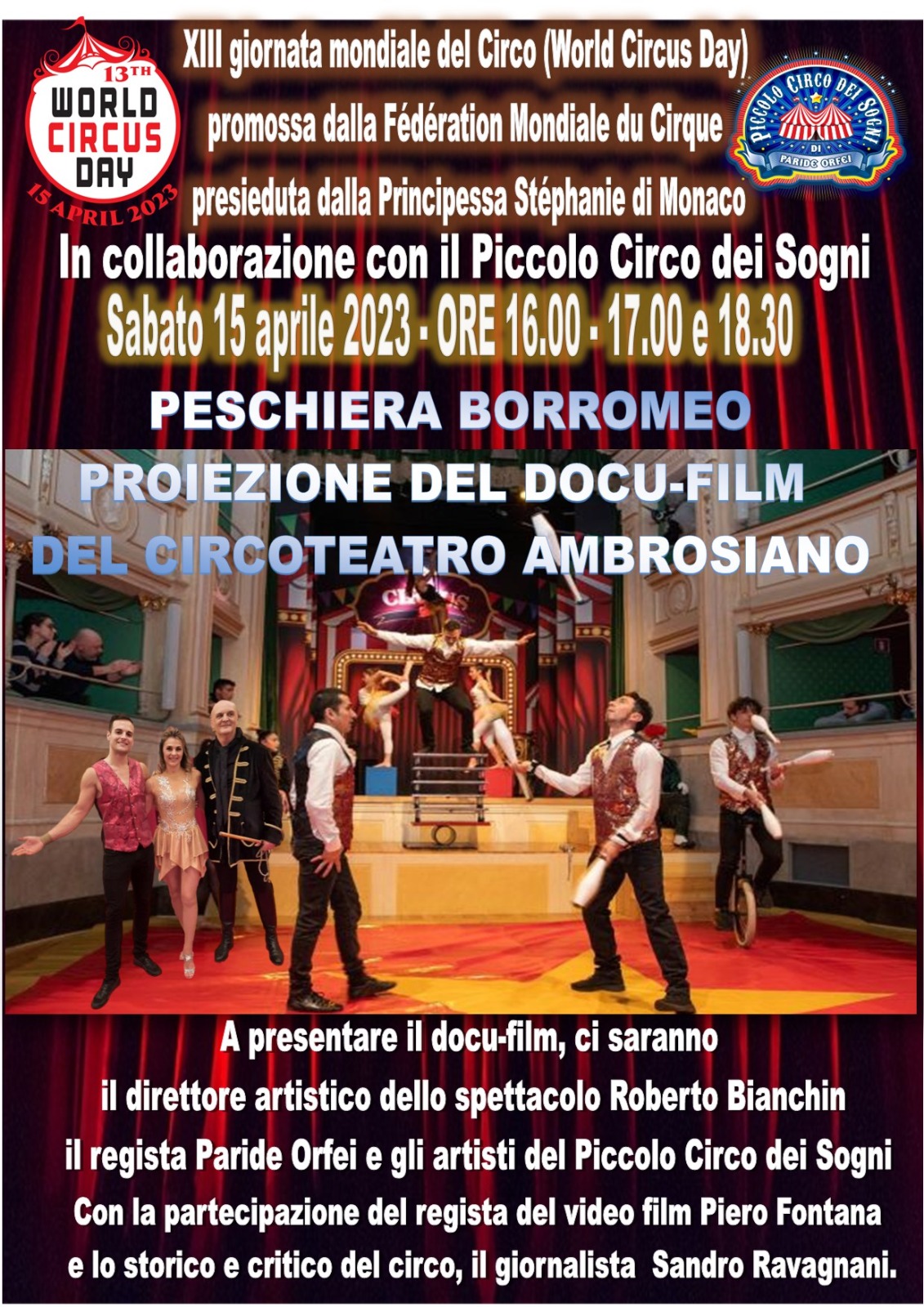 A Peschiera Borromeo la proiezione di “CircoTeatro Ambrosiano”